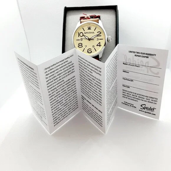 CLOSET SALE!! NEW With Tags Authentic Men's Speidel Watch, leather band - Picture 4 of 16